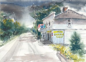 Stormy Skies at the Barber Shop